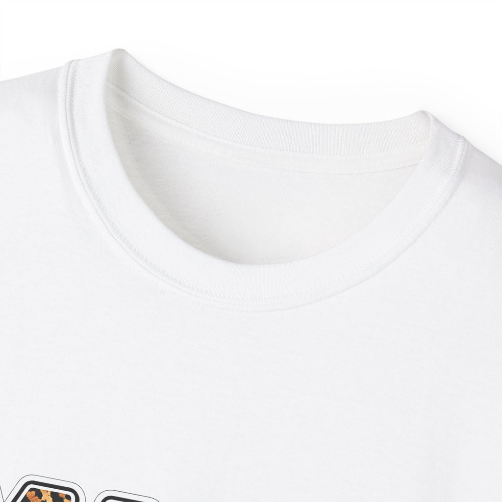 Mama Graphic Tee — Patterned Leopard, Checkered, and Cherry Letters MAMA Shirt