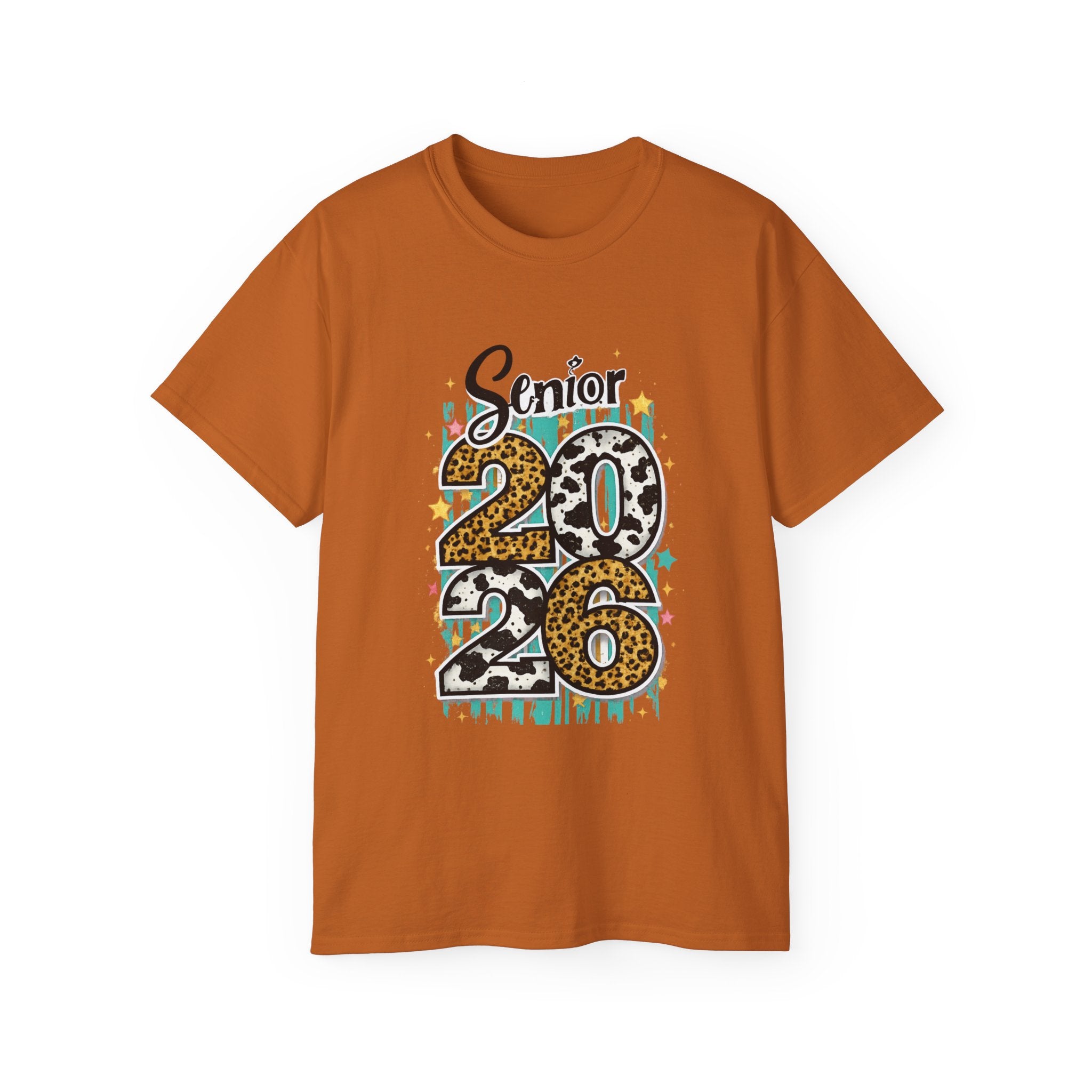Senior 2026 Leopard & Zebra Print Graduation T‑Shirt