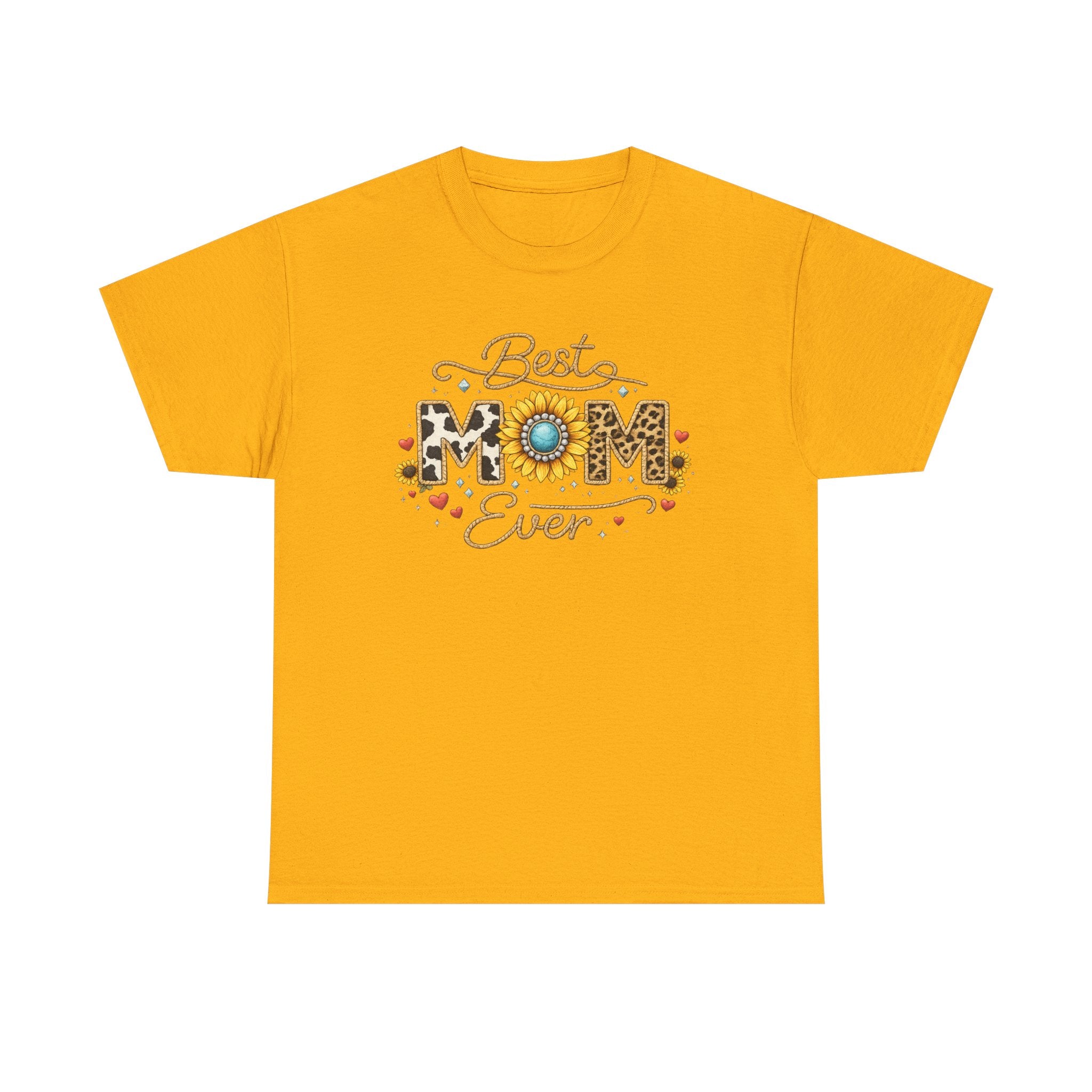Best Mom Ever T-Shirt — Floral Sunflower Mother's Day Tee