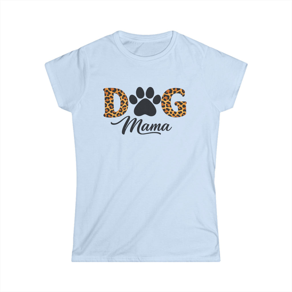 Dog Mama Leopard Paw T‑Shirt — Women’s Cute Pet Lover Tee