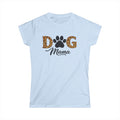 Dog Mama Leopard Paw T‑Shirt — Women’s Cute Pet Lover Tee
