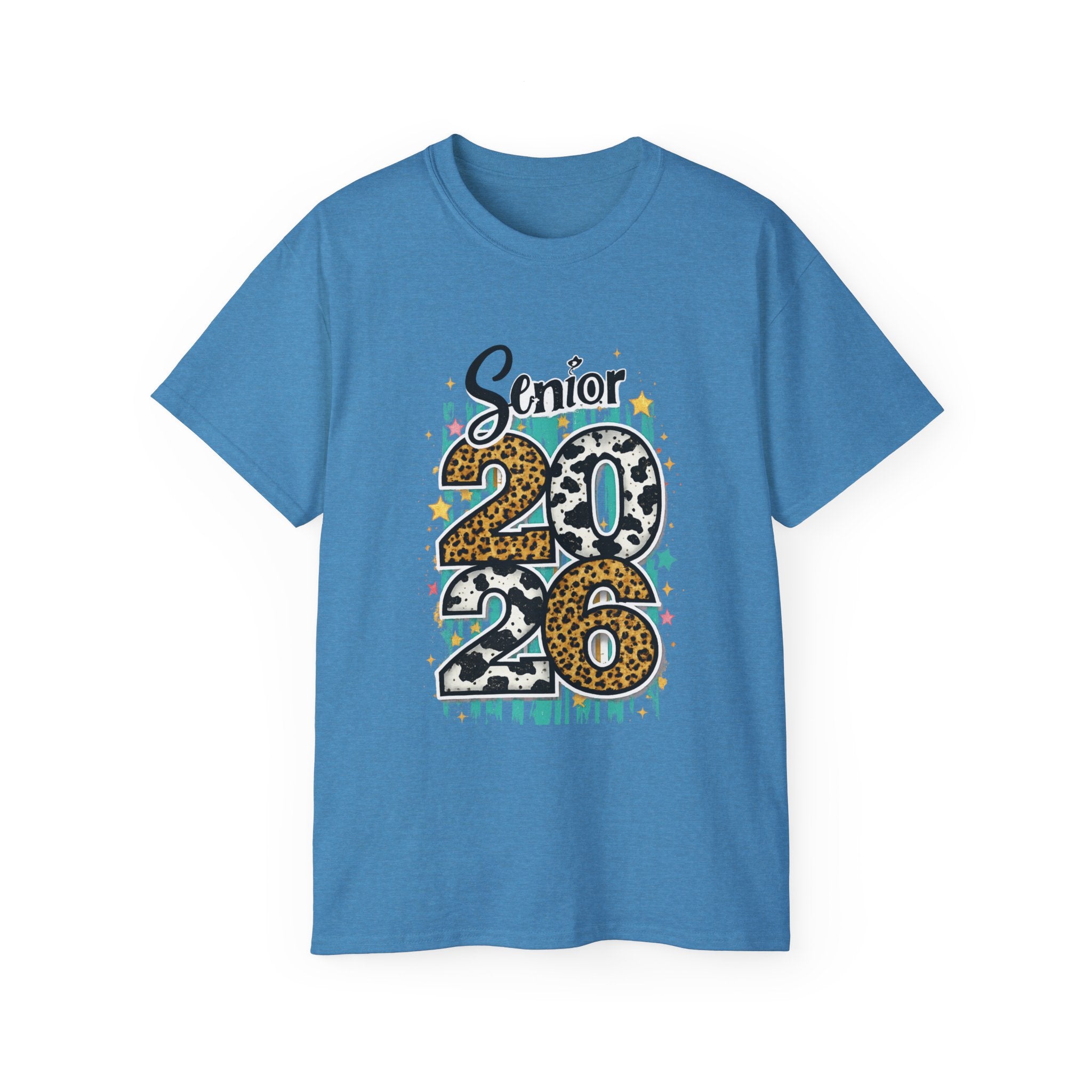 Senior 2026 Leopard & Zebra Print Graduation T‑Shirt