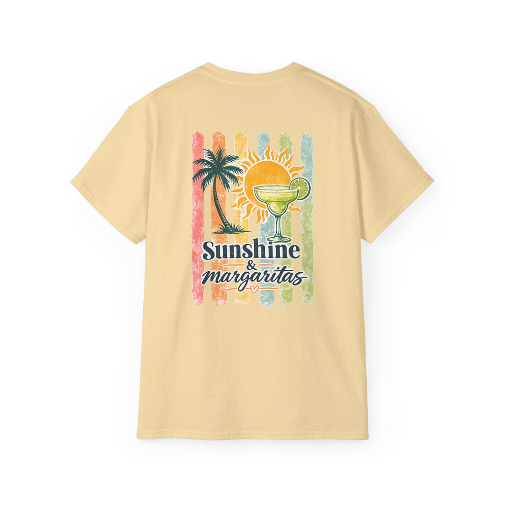 Sunshine & Margaritas Tee — Tropical Cocktail Beach T-Shirt