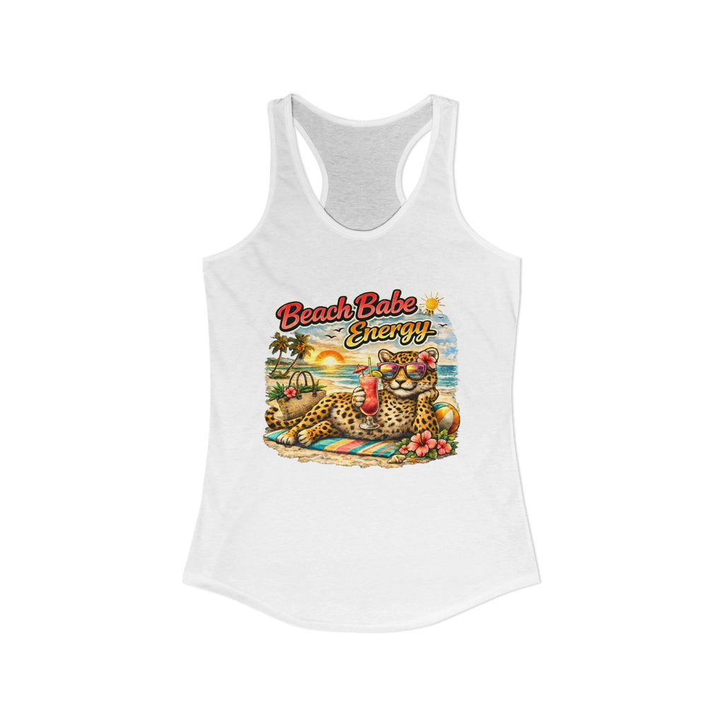 Women's leopard "Beach Babe Enery" Racerback Tank