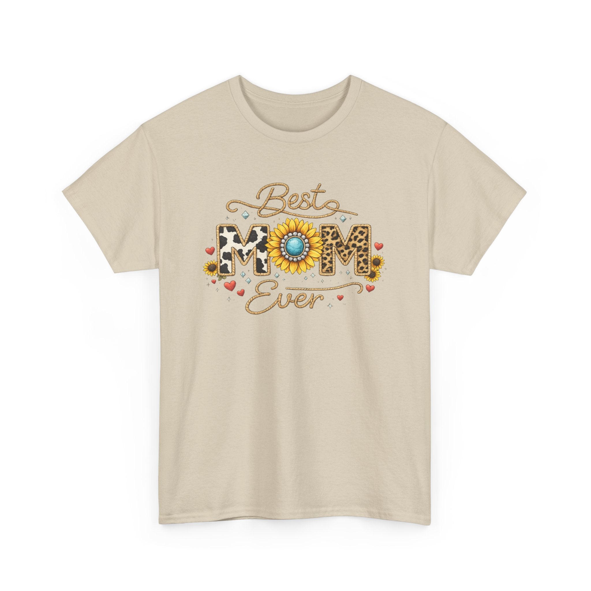 Best Mom Ever T-Shirt — Floral Sunflower Mother's Day Tee