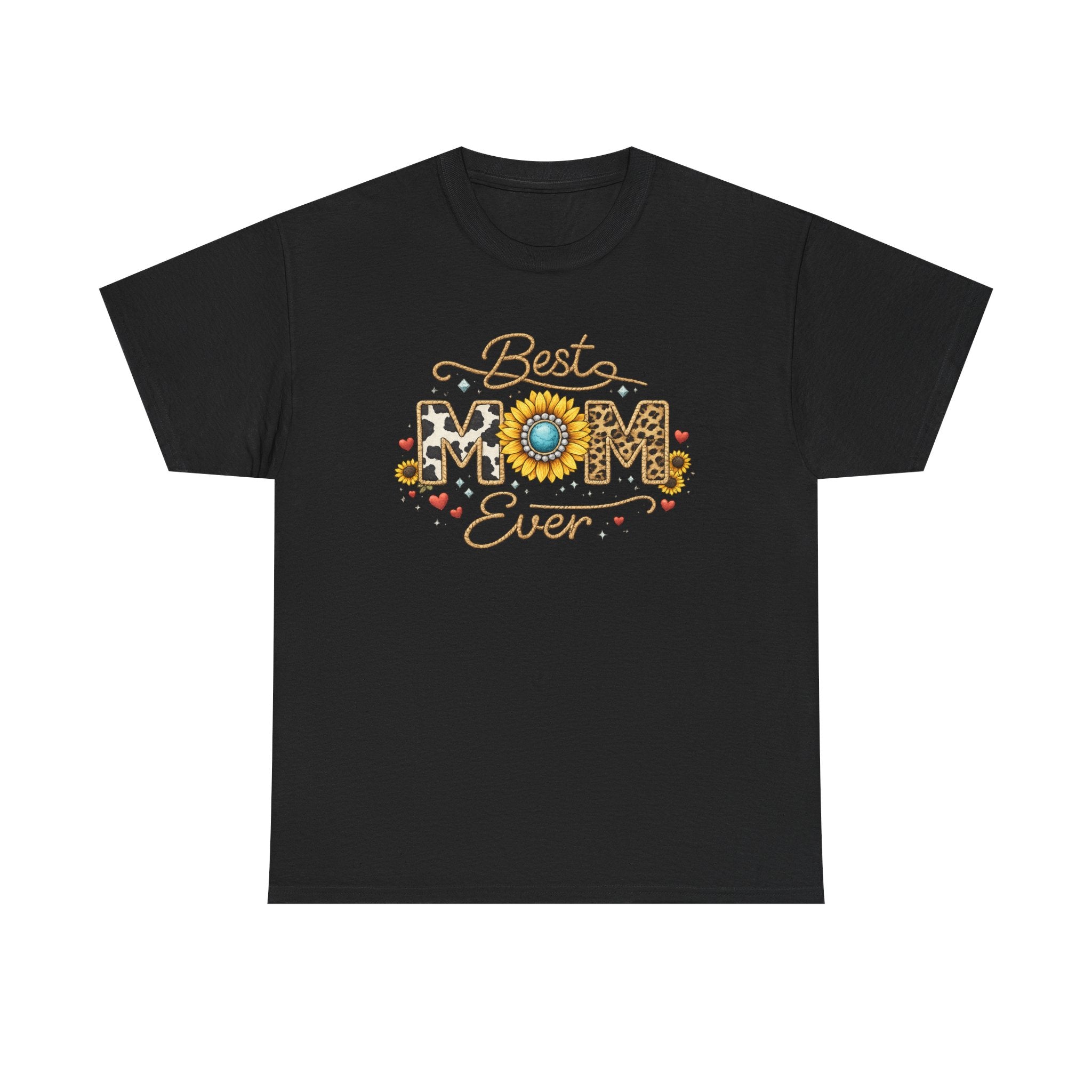 Best Mom Ever T-Shirt — Floral Sunflower Mother's Day Tee
