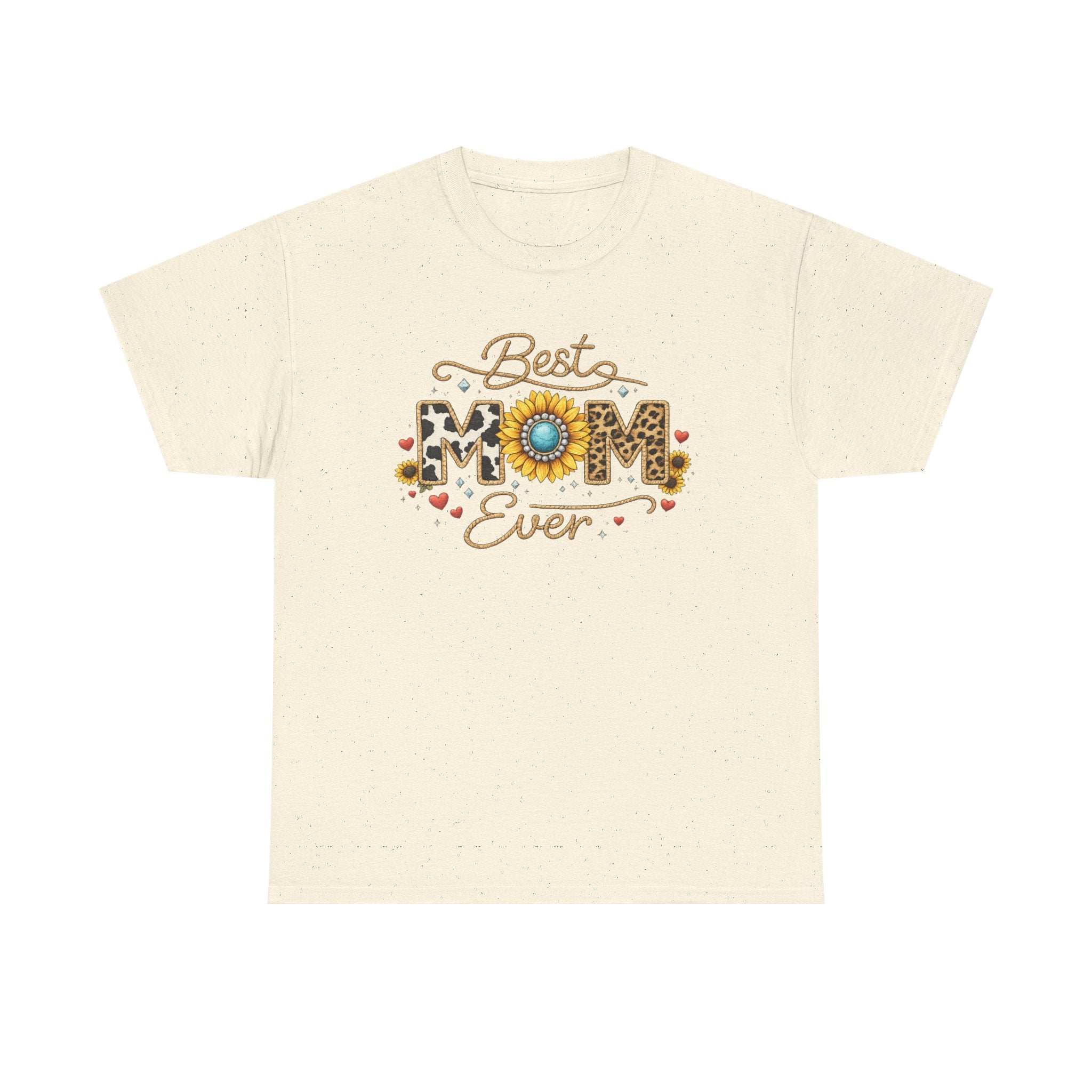 Best Mom Ever T-Shirt — Floral Sunflower Mother's Day Tee