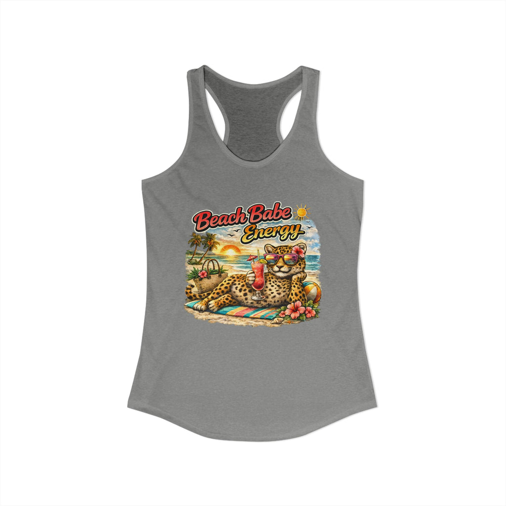 Women's leopard "Beach Babe Enery" Racerback Tank