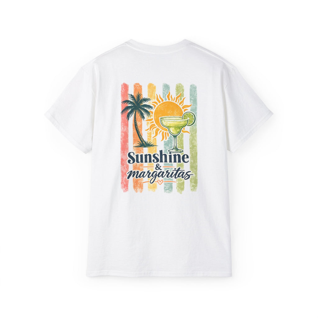 Sunshine & Margaritas Tee — Tropical Cocktail Beach T-Shirt