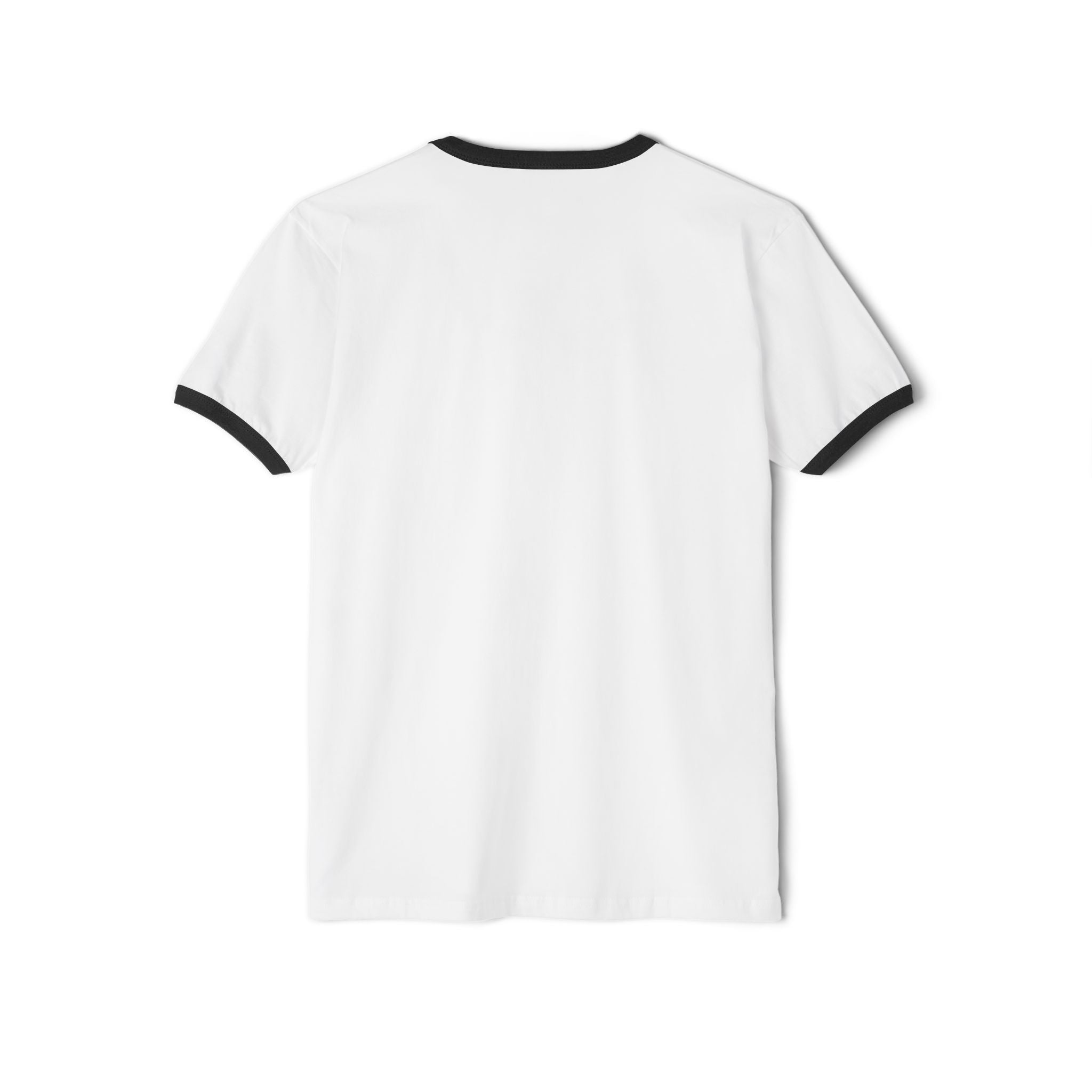 Mama Cherry Graphic Ringer T-Shirt — Retro Checkerboard, Floral & Bow Design