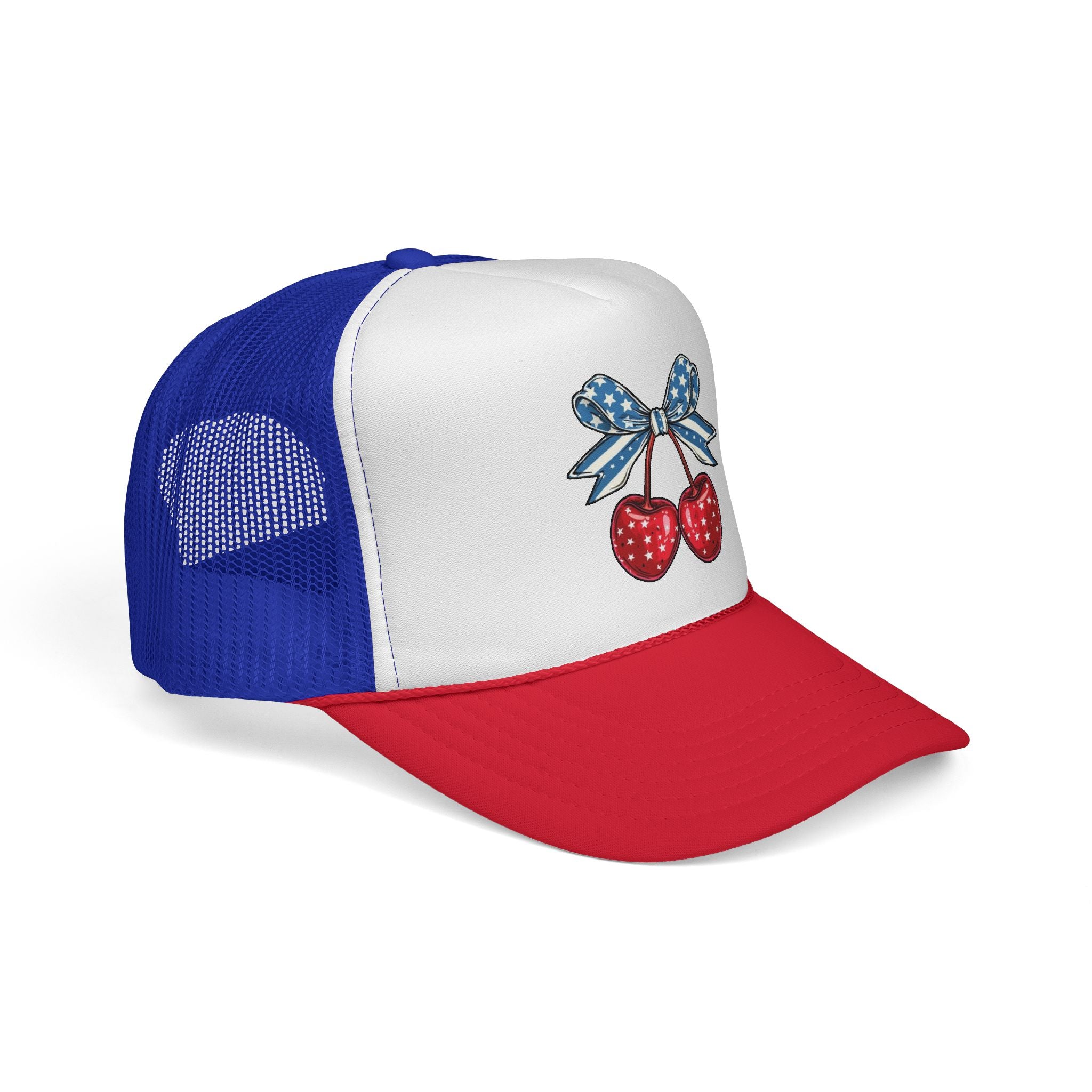Patriotic Cherry Trucker Cap