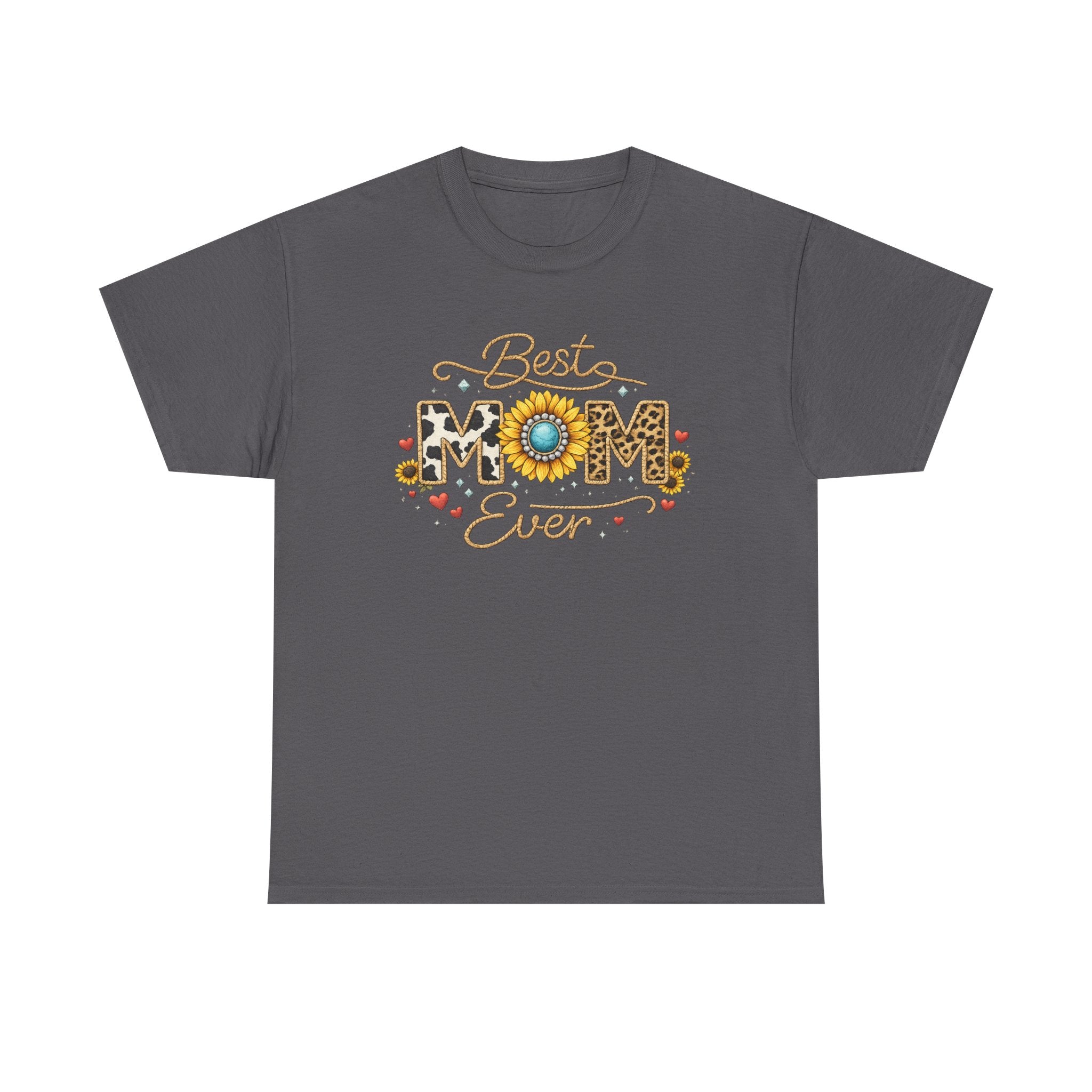 Best Mom Ever T-Shirt — Floral Sunflower Mother's Day Tee