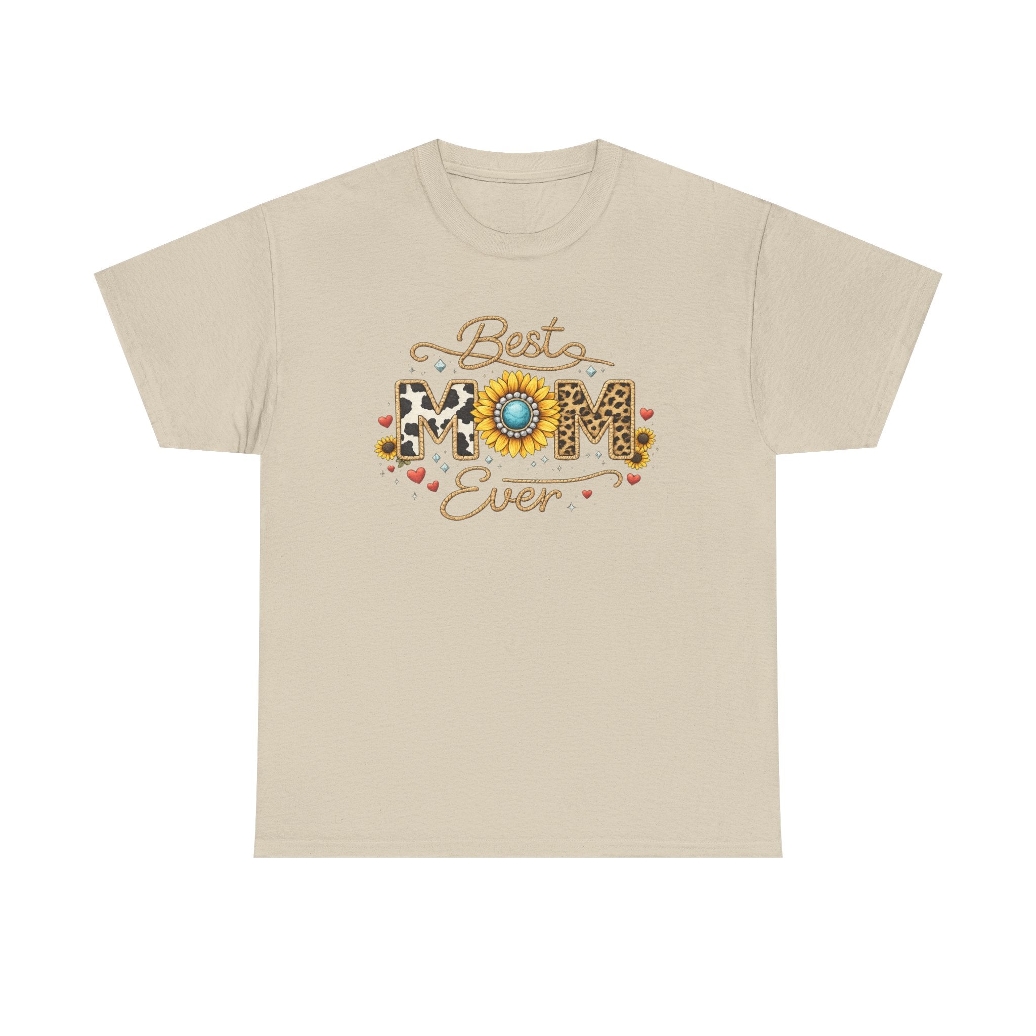 Best Mom Ever T-Shirt — Floral Sunflower Mother's Day Tee