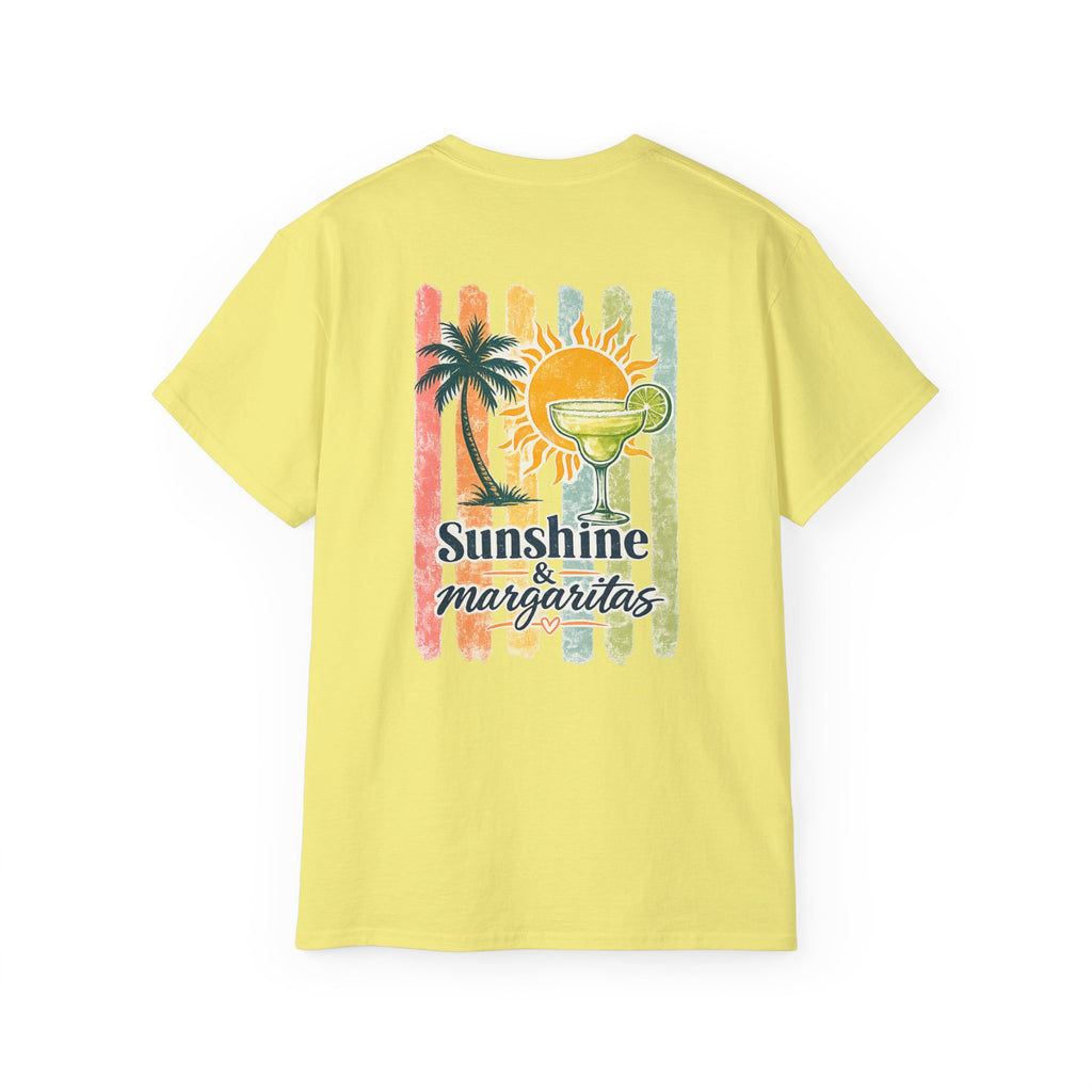 Sunshine & Margaritas Tee — Tropical Cocktail Beach T-Shirt