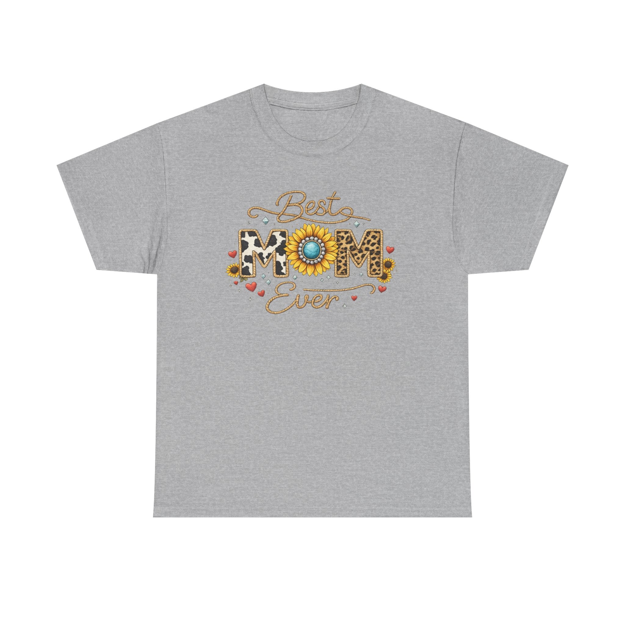 Best Mom Ever T-Shirt — Floral Sunflower Mother's Day Tee