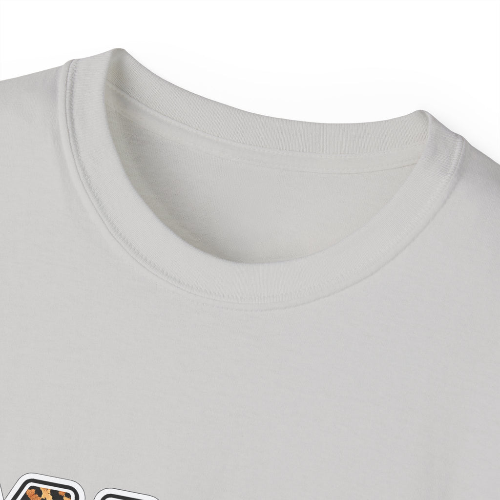 Mama Graphic Tee — Patterned Leopard, Checkered, and Cherry Letters MAMA Shirt