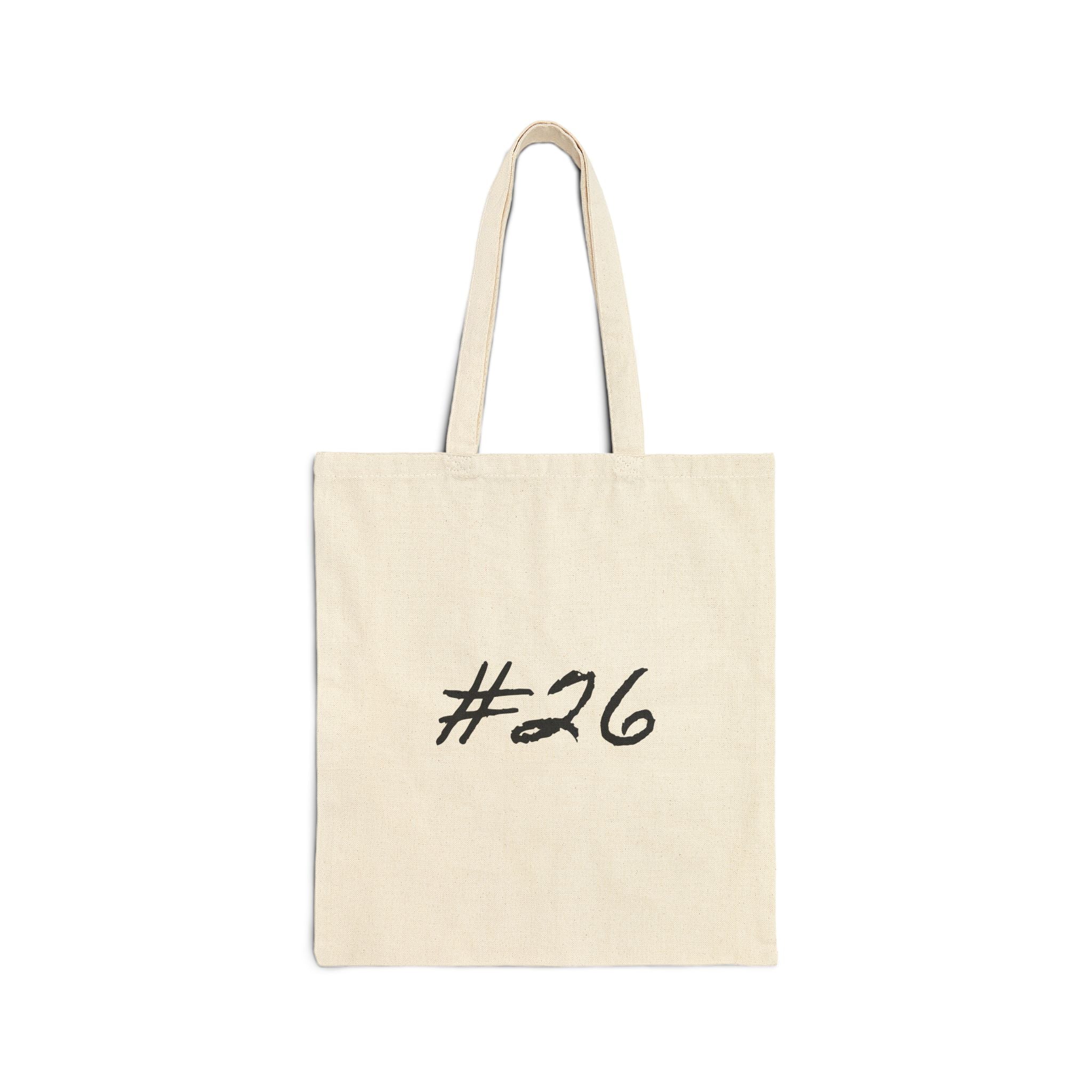 Softball Field Canvas Tote Bag — #26 Personalized Sports Tote